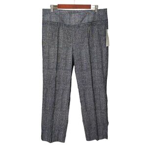Cooper & Ella Black White Plaid Ankle Pants Size 14 NWT Office Career